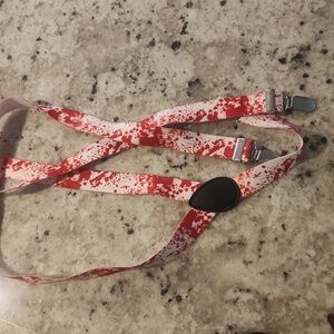 white bloody suspenders halloween